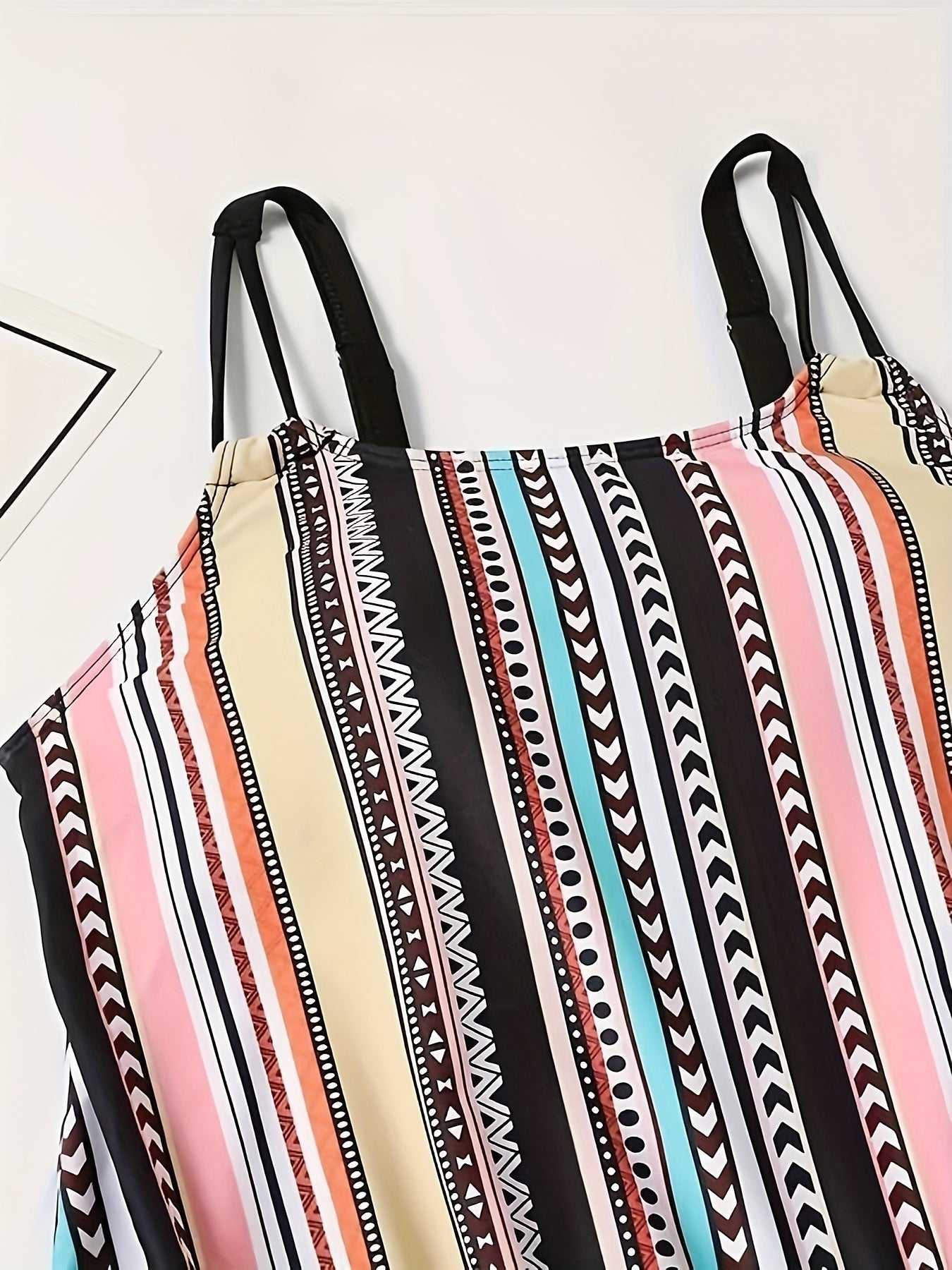 Gwyneth | Buntes Muster Tankini Top