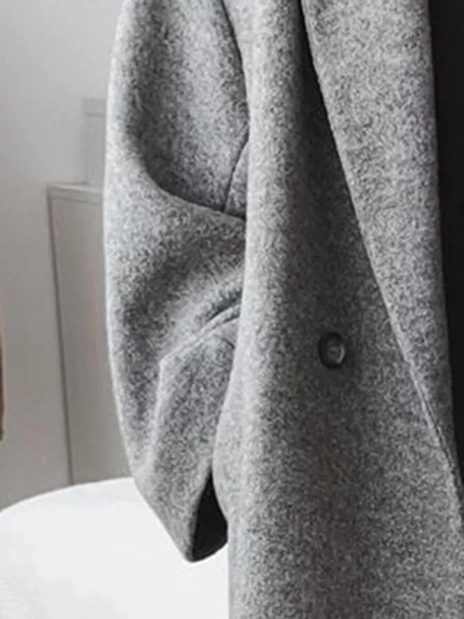 Heleyhn | Langer Wintermantel mit Zweireiher, lockere Passform – Elegant, Bequem und Vielseitig