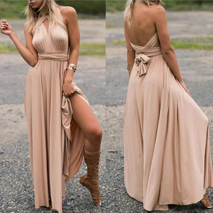 Kerensa | Elastisches Wickelkleid mit Riemen