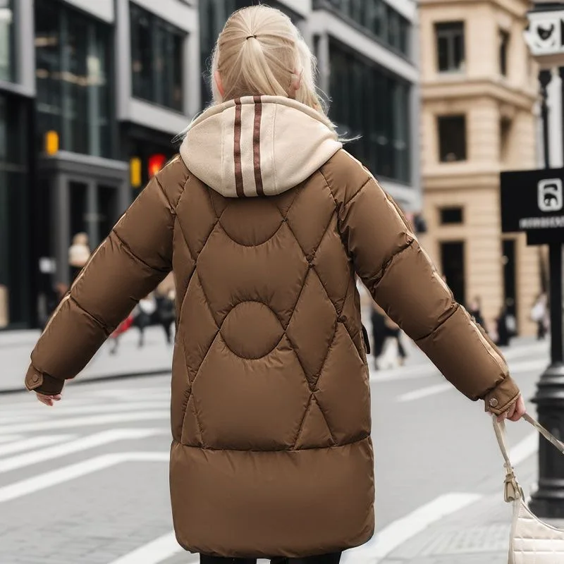 Norinna | Wasserdichter Wintermantel für Damen mit Kapuze, Klappentaschen und Reißverschluss