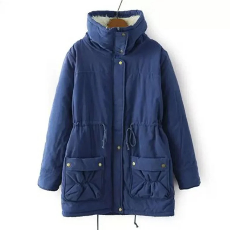 Zenovya | Winterparka für Damen mit Kapuze, Kordelzug und Polar-Fütterung, Elegant und Leicht