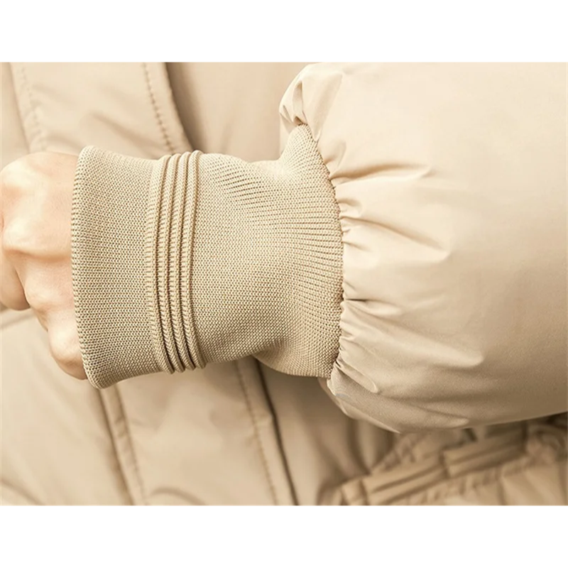 Winomna | Winter Steppmantel für Damen mit Kapuze und großen Taschen
