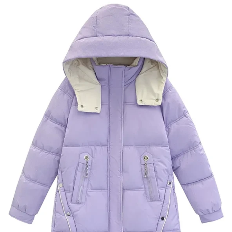 Tea | Wintermantel für Damen mit Steppdesign, Kapuze und Reißverschlusstaschen