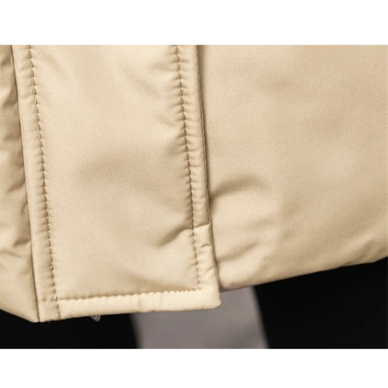 Winomna | Winter Steppmantel für Damen mit Kapuze und großen Taschen