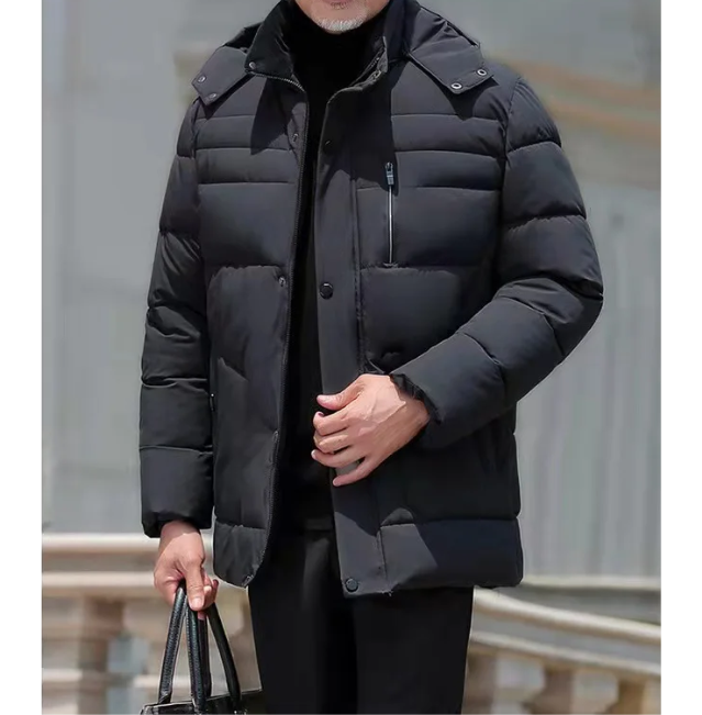 Bertrand | Winterjacke für Herren mit weicher Fellfütterung und Sturmklappe