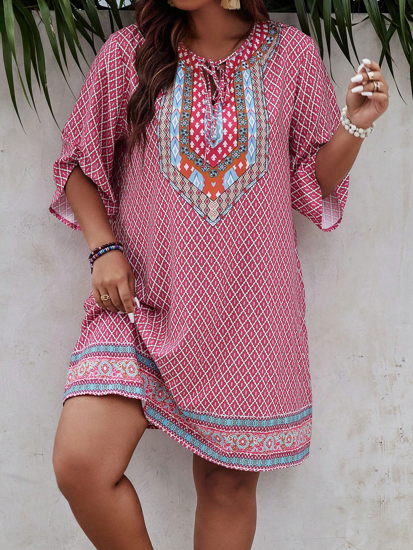 Weinlese | inspiriertes Kleid mit Zufallsmuster