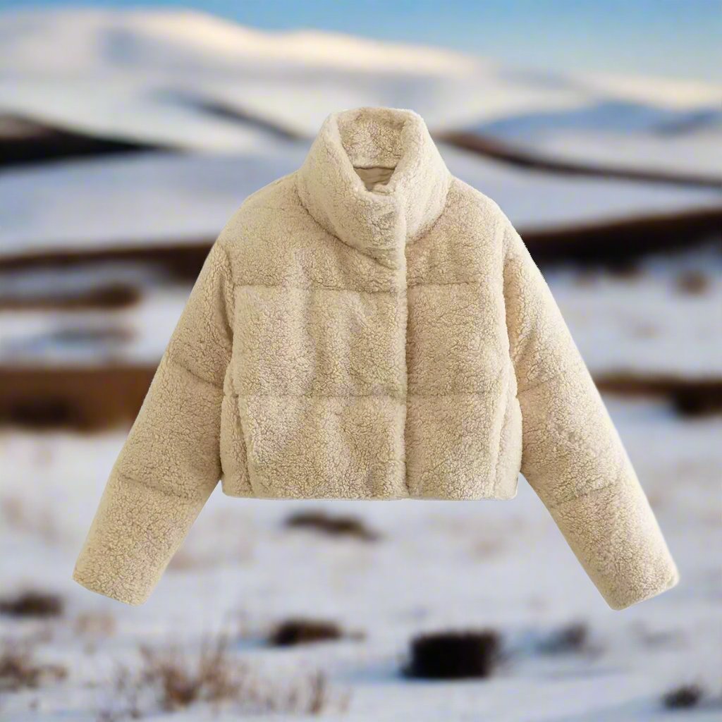 Sabella | Kurz geschnittene Baumwolljacke mit Stehkragen