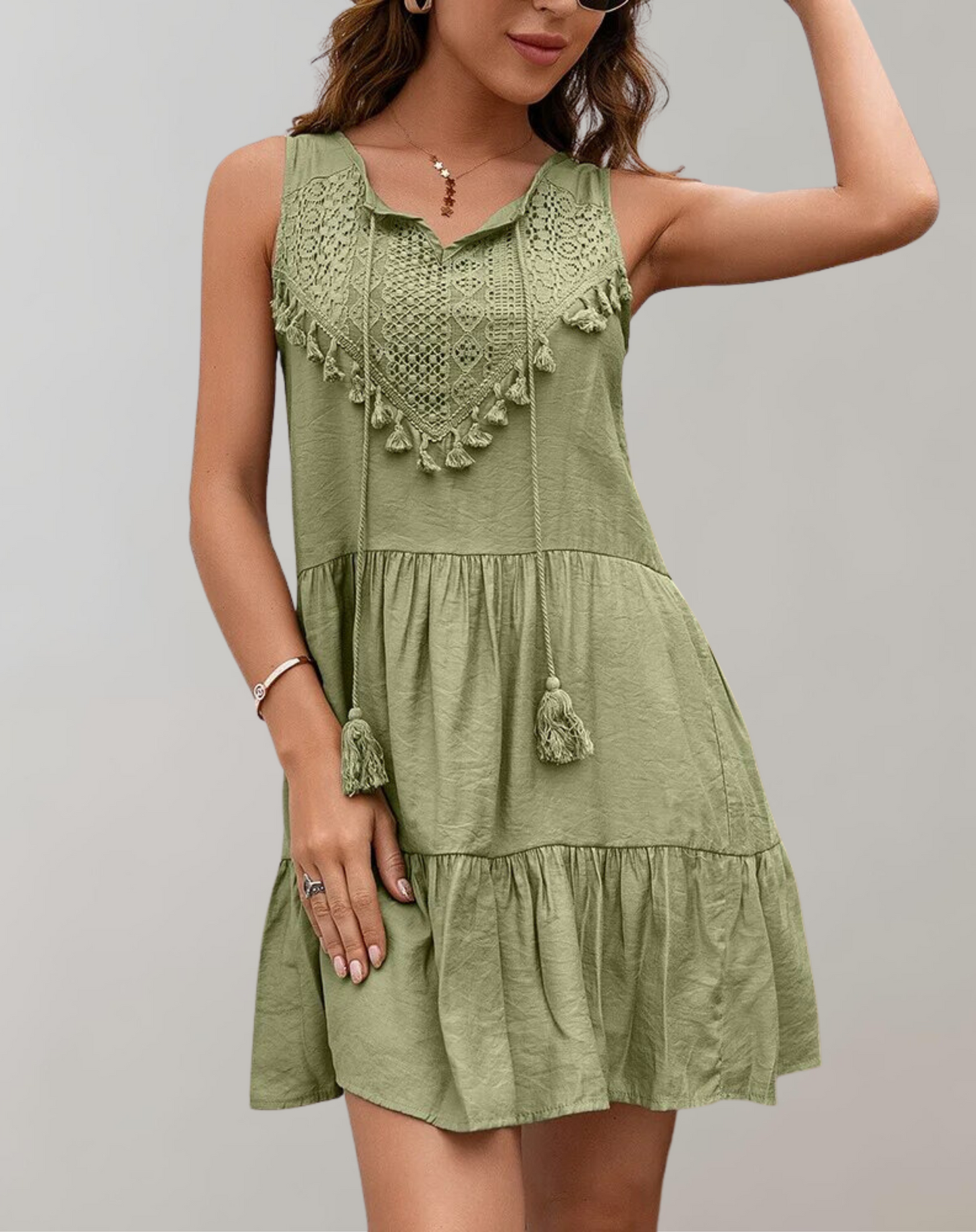 Tavi | Stilvolles Sommerkleid mit Quasten für Damen