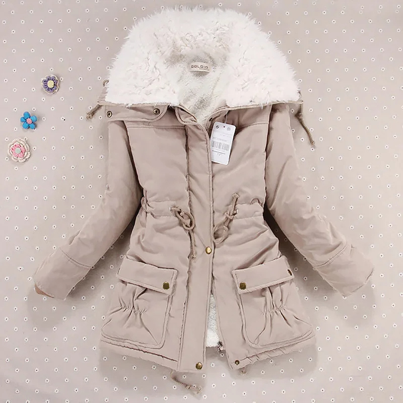 Zenovya | Winterparka für Damen mit Kapuze, Kordelzug und Polar-Fütterung, Elegant und Leicht