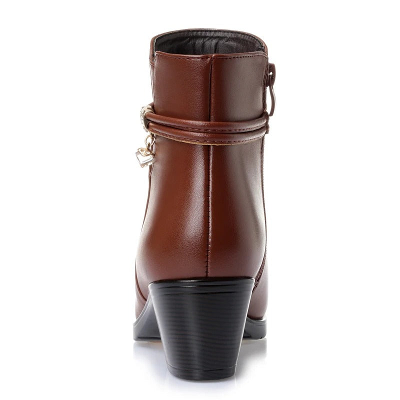 Fredirika | Elegante Stiefel mit Fleece-Futter und Reißverschluss für Damen
