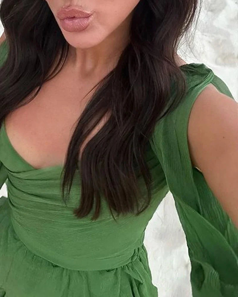 Maris | Elegante Holiday Chiffon Dress