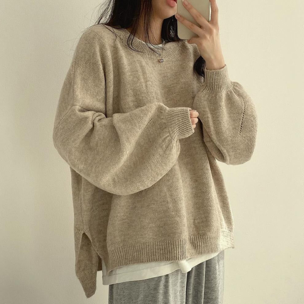 Rainah | Bequemer Pullover mit weiten Laternenärmeln