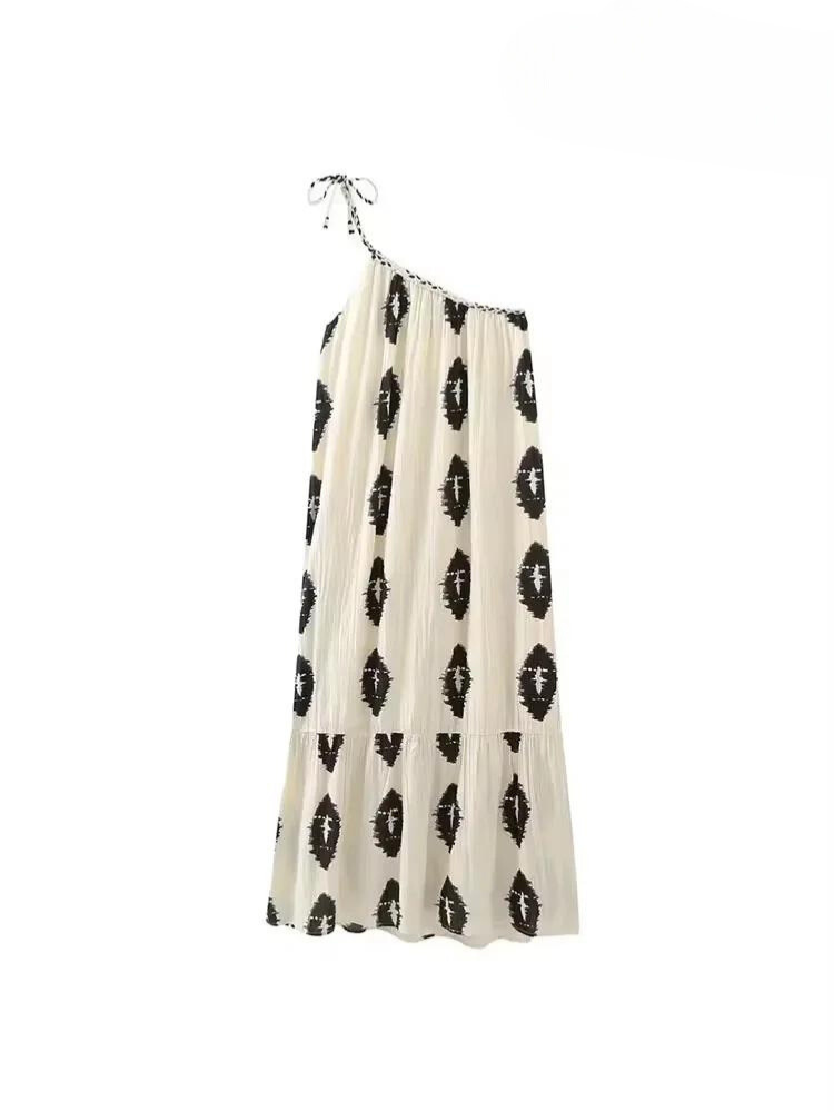 Flynch | Modisches asymmetrisches rückenfreies Kleid