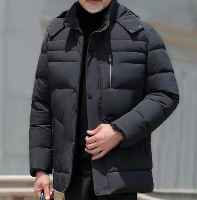 Bertrand | Winterjacke für Herren mit weicher Fellfütterung und Sturmklappe
