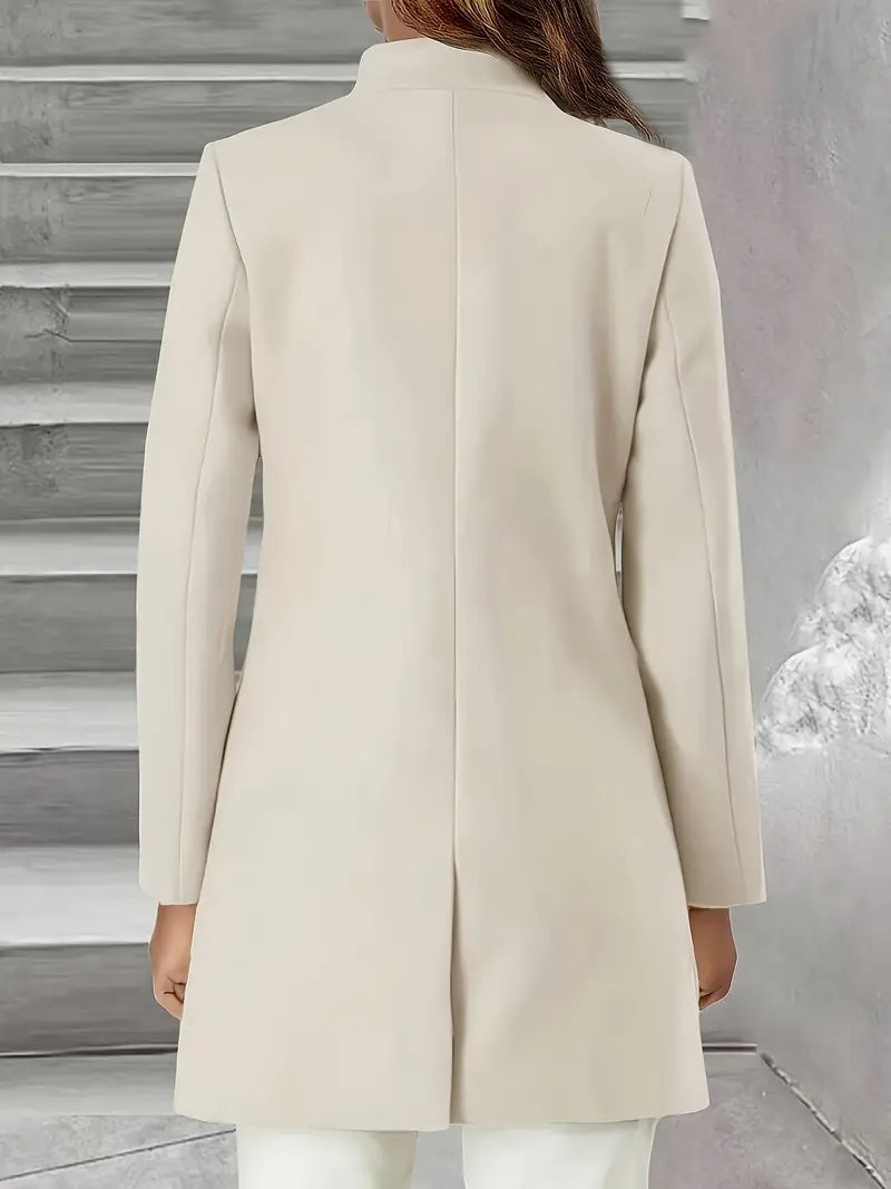 Coati | Eleganter langärmeliger mittellanger Trenchcoat für Frauen