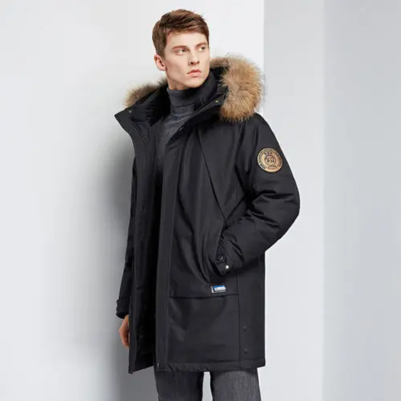 Salva | Herren Winter Parka mit Fellkapuze