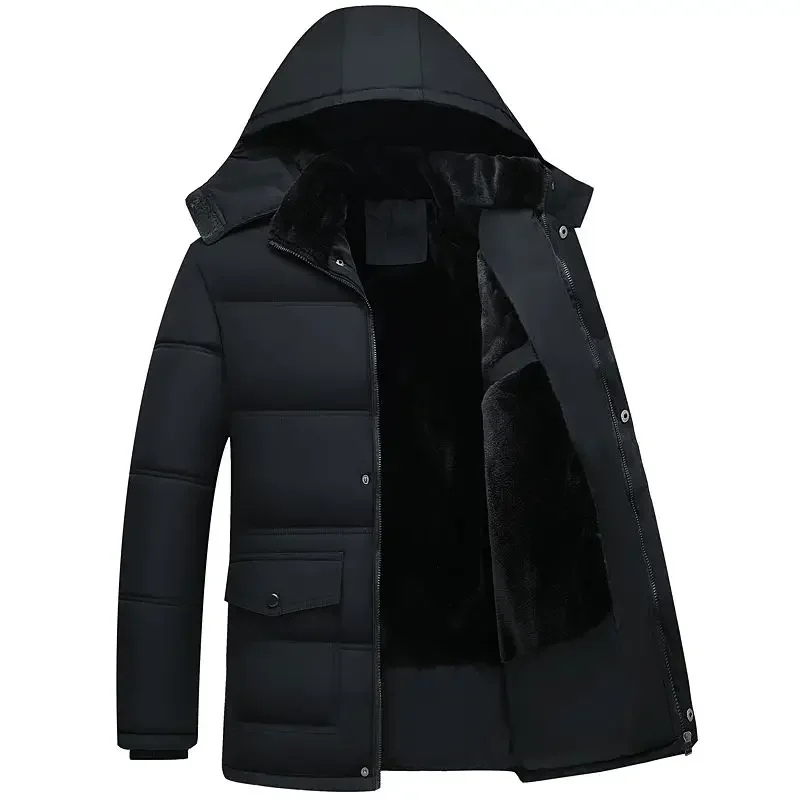 Emeric | Winterjacke für Herren mit Kapuze und Fellfütterung