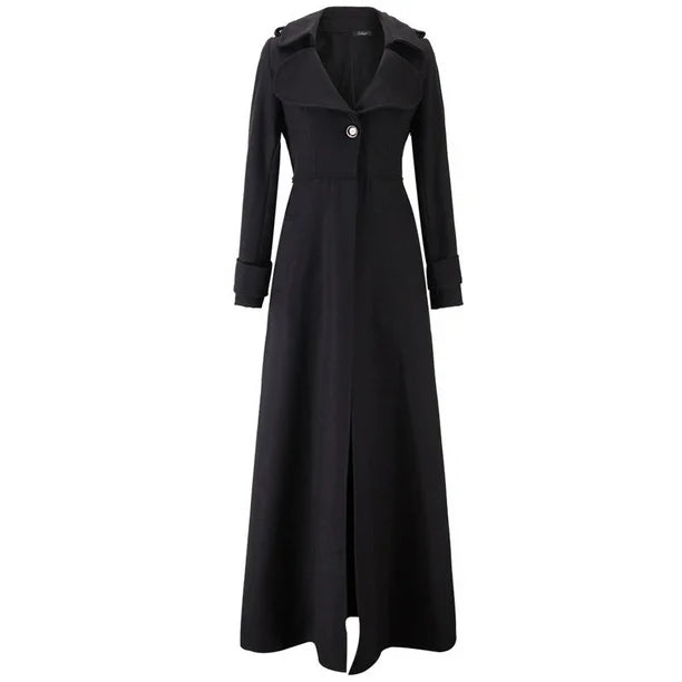 Damen Wintermantel | Langer Trenchcoat | Elegant & Wärmend | Winddicht