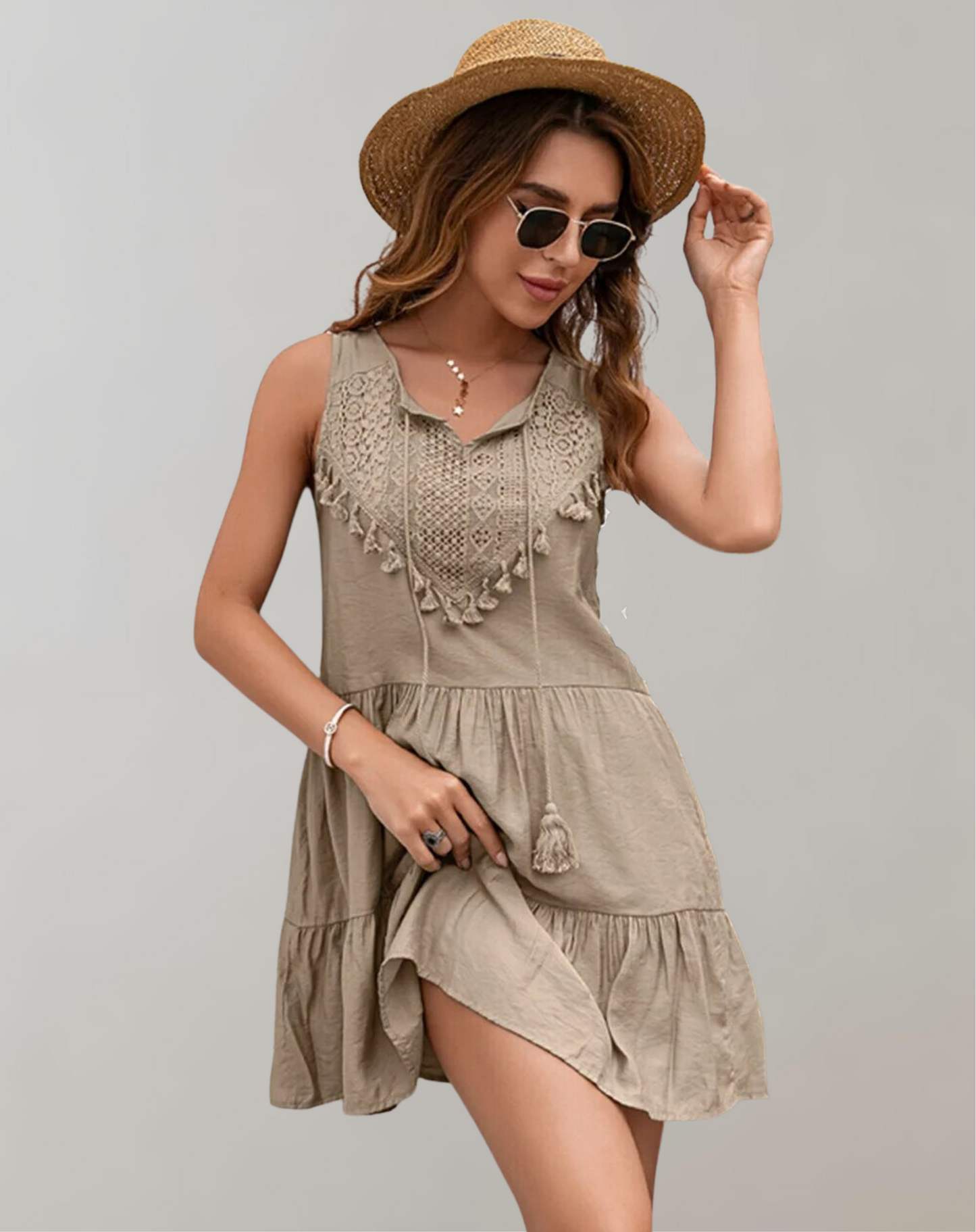 Tavi | Stilvolles Sommerkleid mit Quasten für Damen
