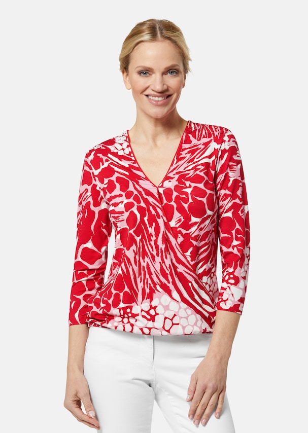 Toni - Lässiges Shirt mit Tiermuster und 3/4-Ärmeln