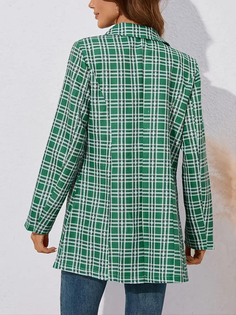 Obery | Grün kariert Langarm