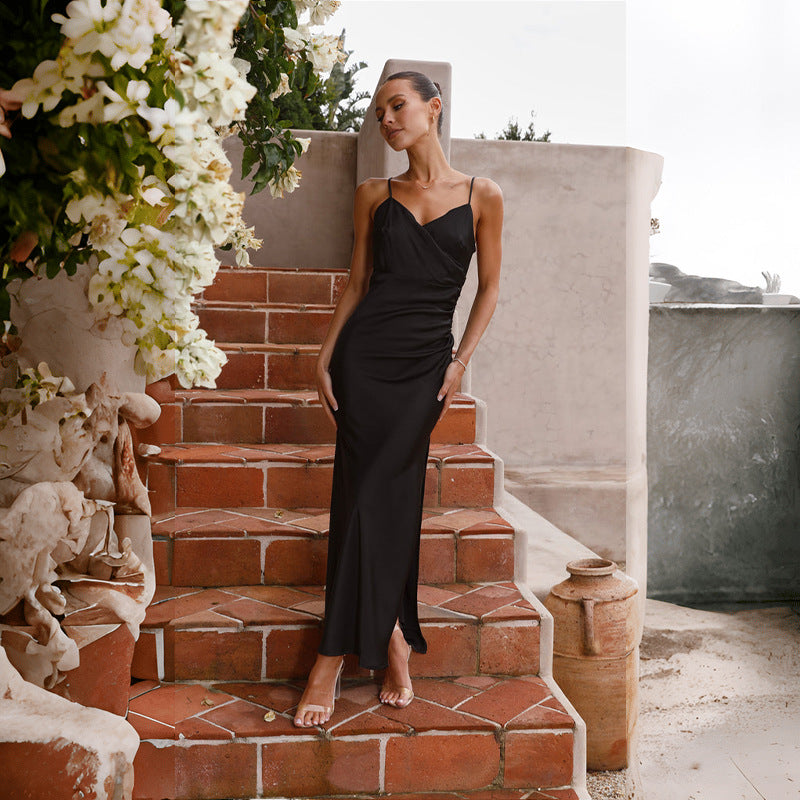 Vespera | Spaghettiband schoenen met split