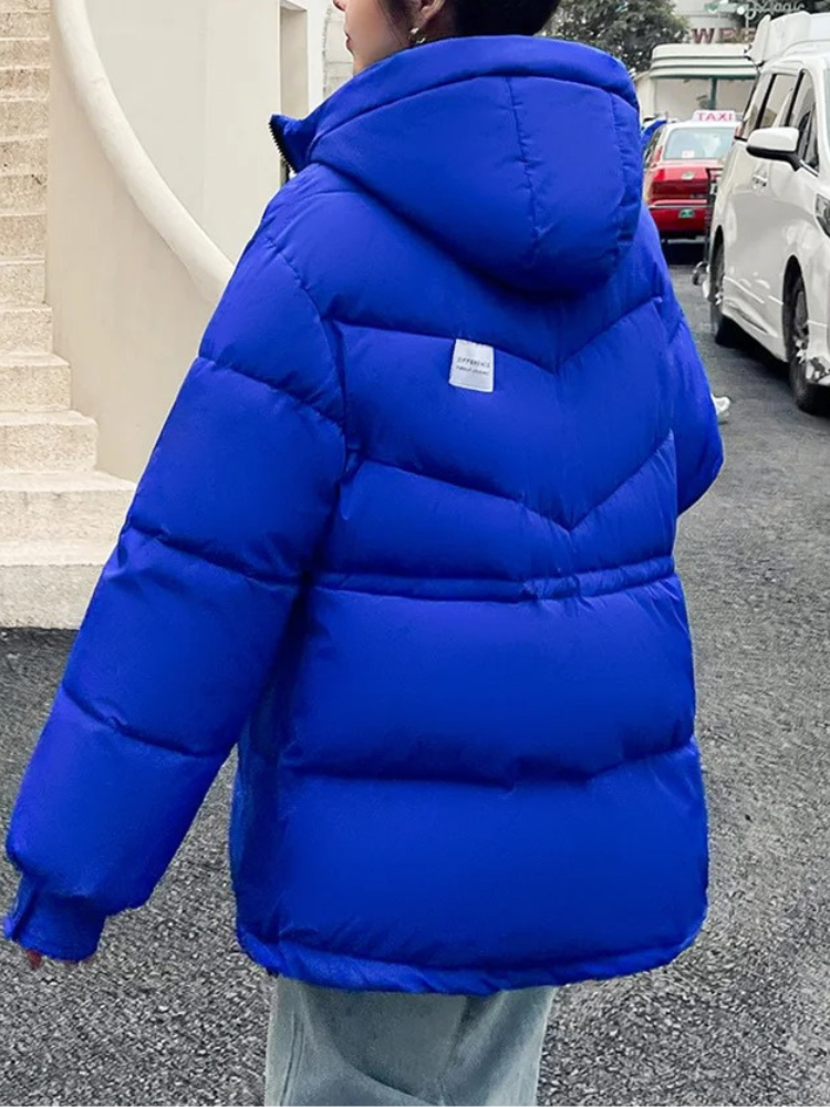 Thyst | Oversized Winter-Daunenjacke für Damen im Parka-Stil mit Kapuze und Reißverschluss