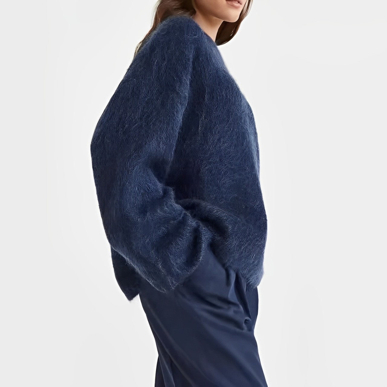 Sabena | Langer Pullover aus weichem Samt