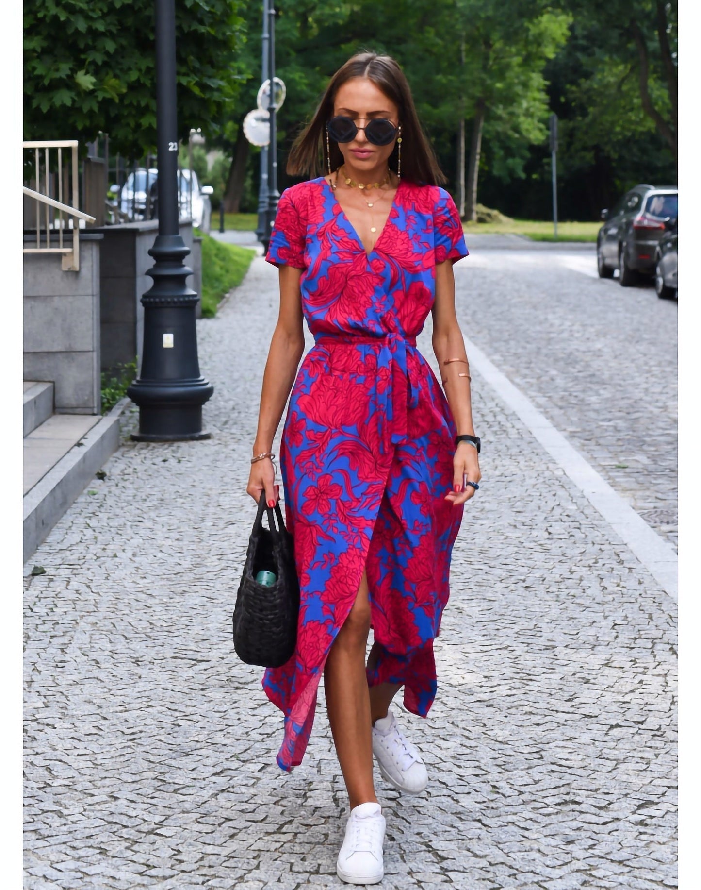 Sabina | Kleid mit Blumendruck Frühling/Sommer