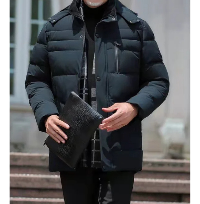 Bertrand | Winterjacke für Herren mit weicher Fellfütterung und Sturmklappe