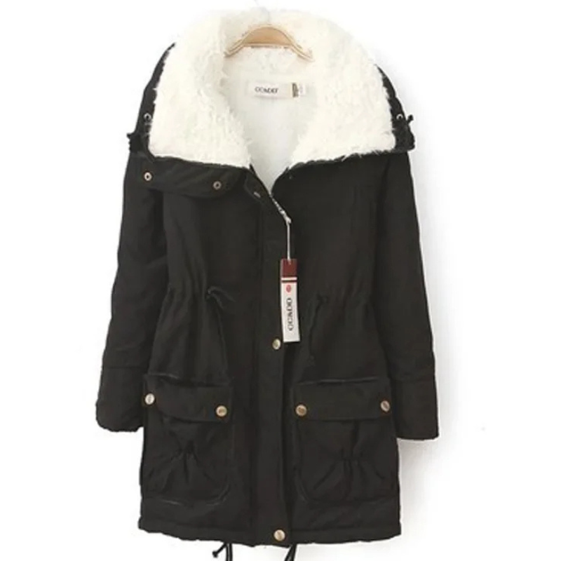 Zenovya | Winterparka für Damen mit Kapuze, Kordelzug und Polar-Fütterung, Elegant und Leicht