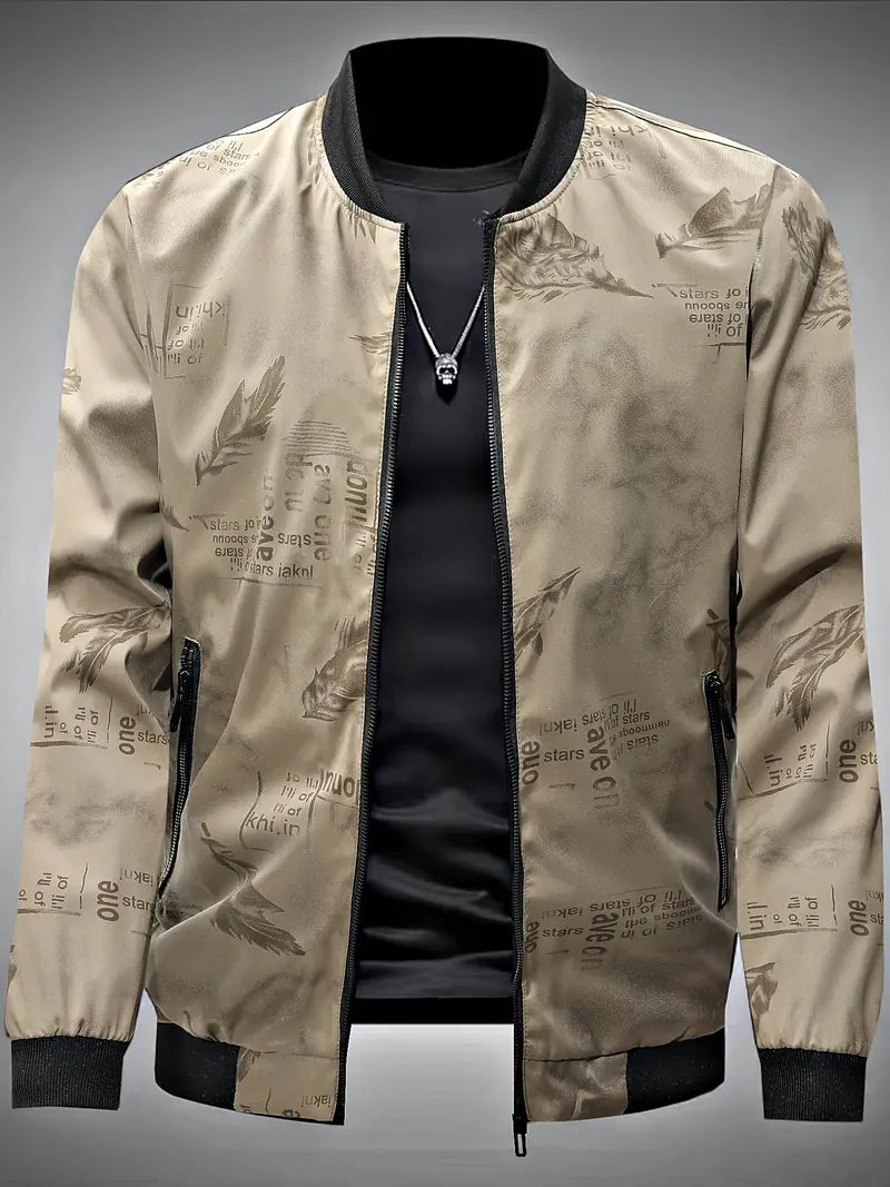 Outy | Outdoor-taugliche Jacke mit Federgrafik