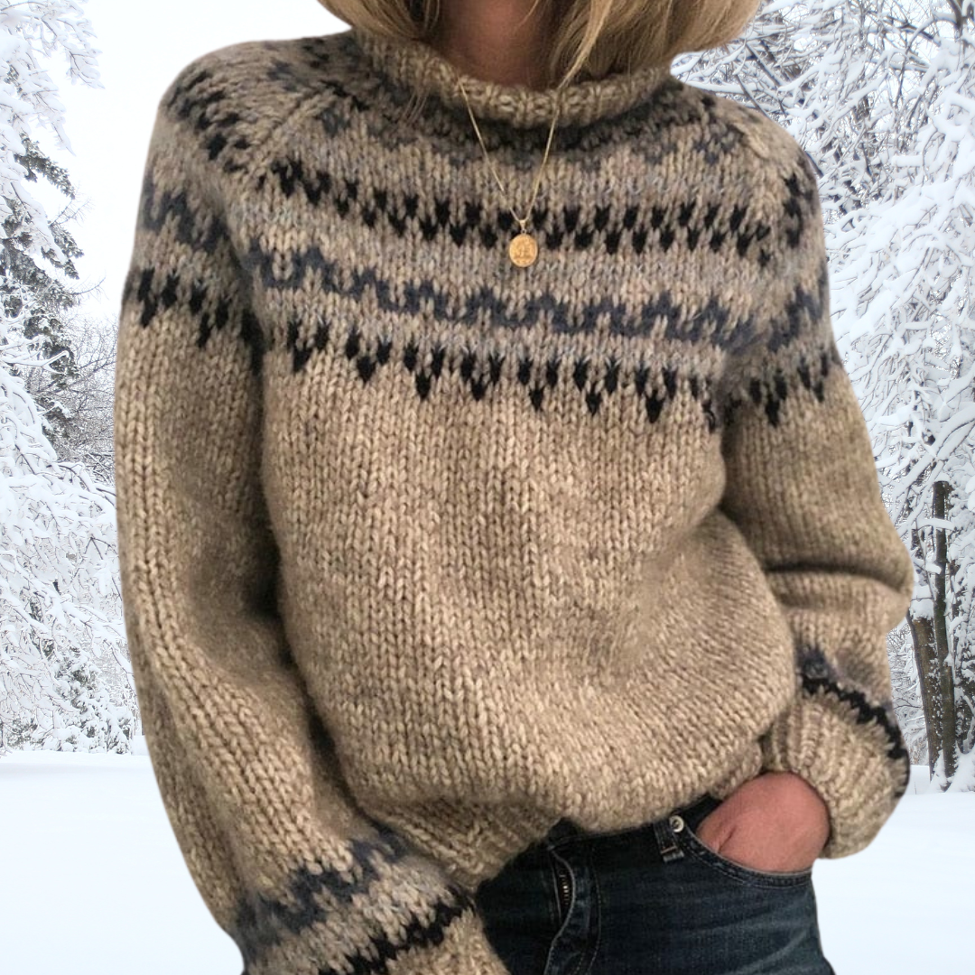 Yaleth | Warmer, einzigartiger Rollkragenpullover für Frauen