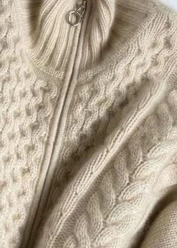 Damen Strickjacke | Hoher Halsausschnitt | Ultrazarte Feinstrick-Qualität