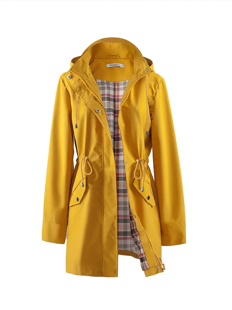 Lassi | Lässige Kapuzenjacke mit Reißverschluss und verstellbarer Taille für kaltes Wetter
