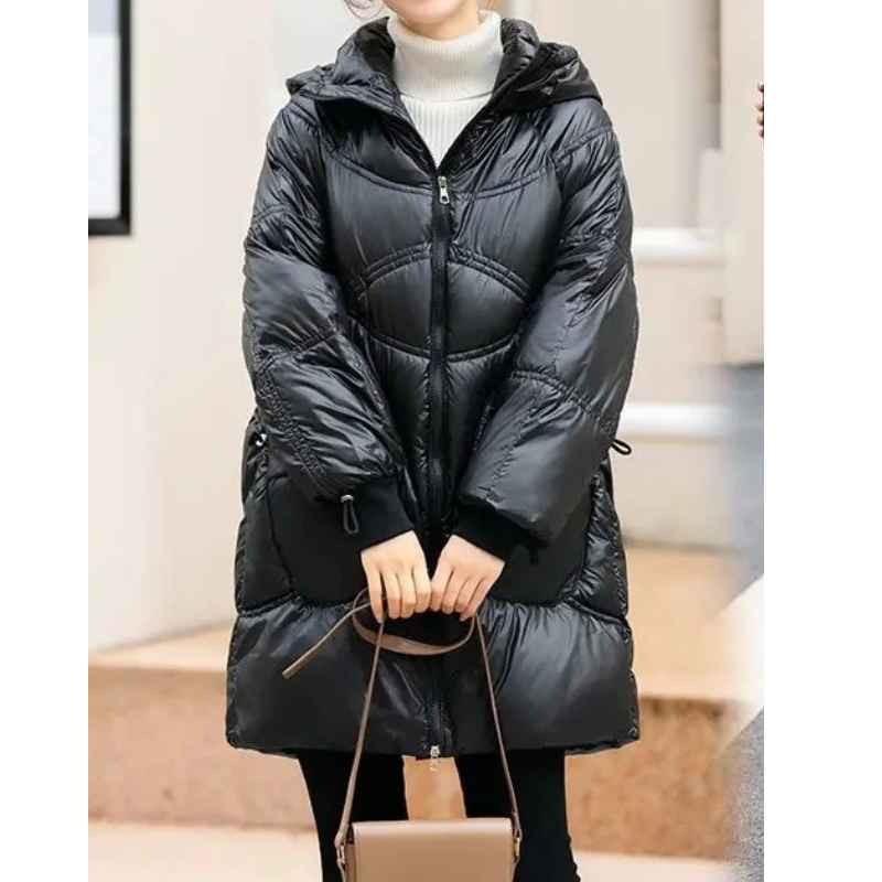 Soleane | Wintermantel für Damen mit Stehkragen und Reißverschluss, großen Taschen