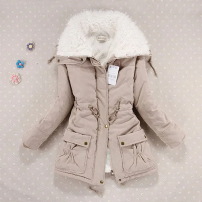 Zenovya | Winterparka für Damen mit Kapuze, Kordelzug und Polar-Fütterung, Elegant und Leicht