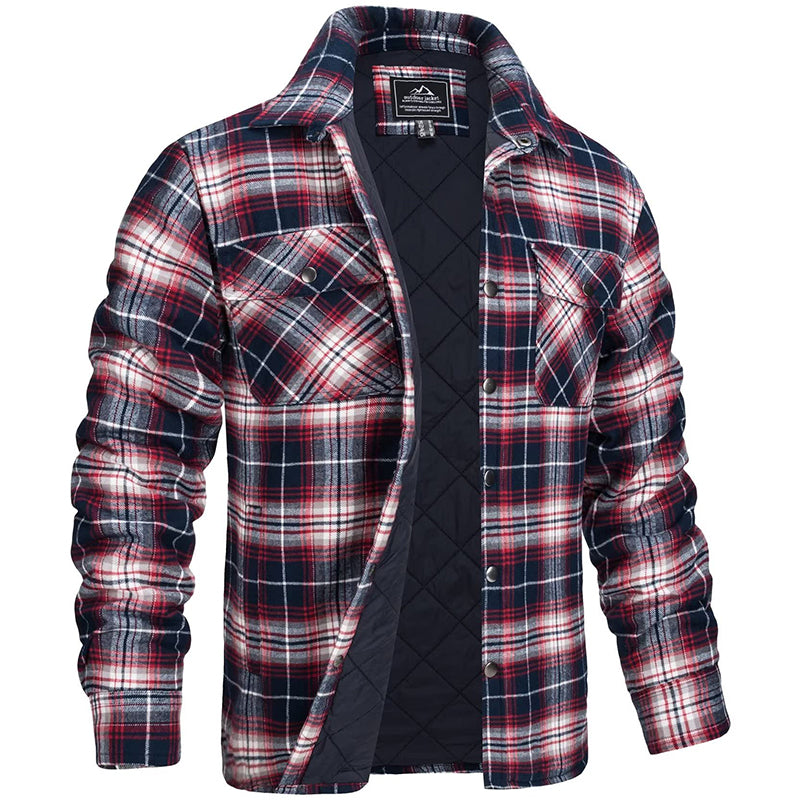 Darius | Herren-Holzfällerjacke im karierten Design