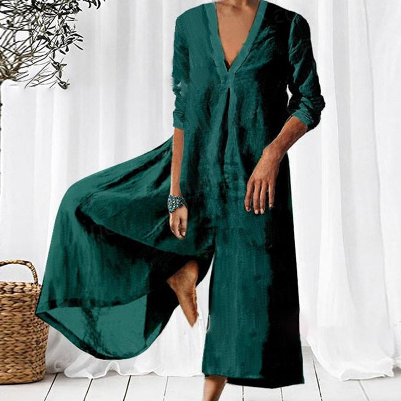 Lyndia | Woman Weites Overallkleid