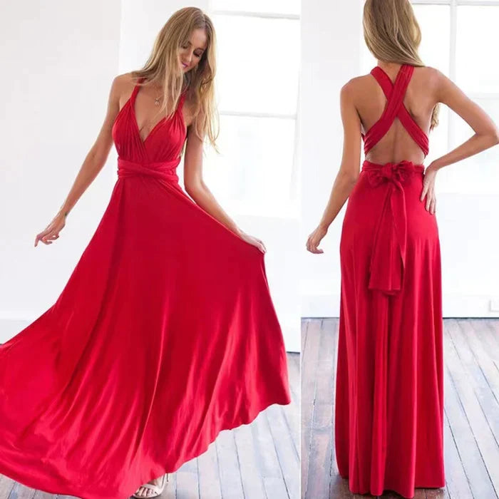 Kerensa | Elastisches Wickelkleid mit Riemen