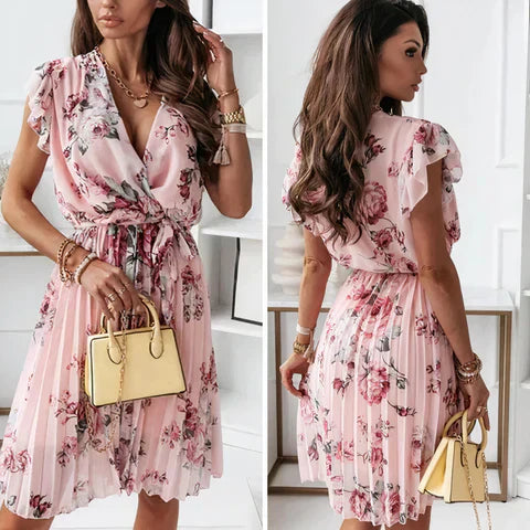 Sage | Sommerkleid mit Druck für Damen