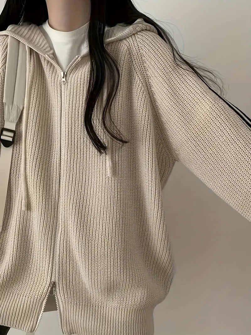 Gani | Eleganter Winter Hoodie für Damen – Pulli mit Kordelzug, Langarm