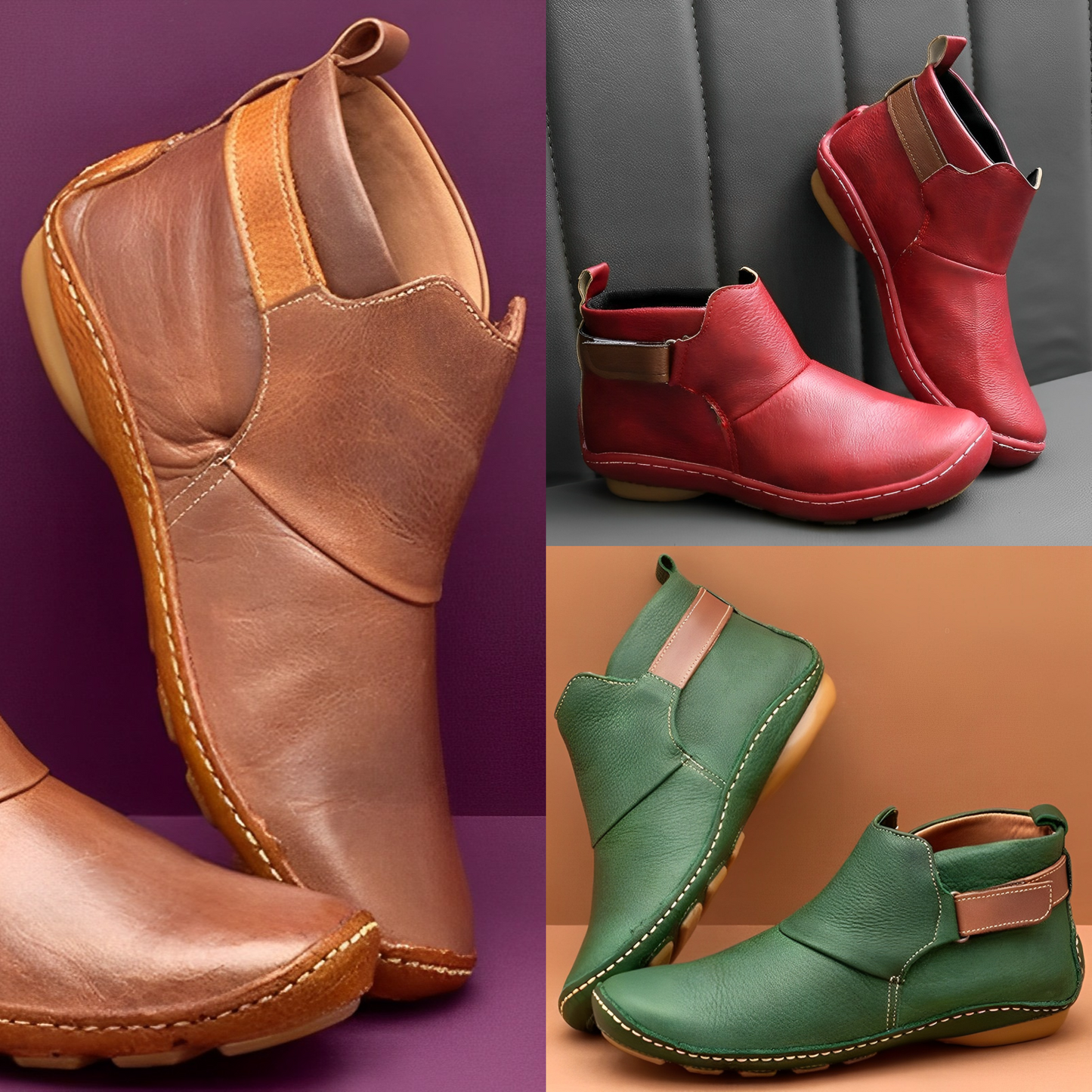 Ingrid | Lässige Ankle Zip-Stiefel