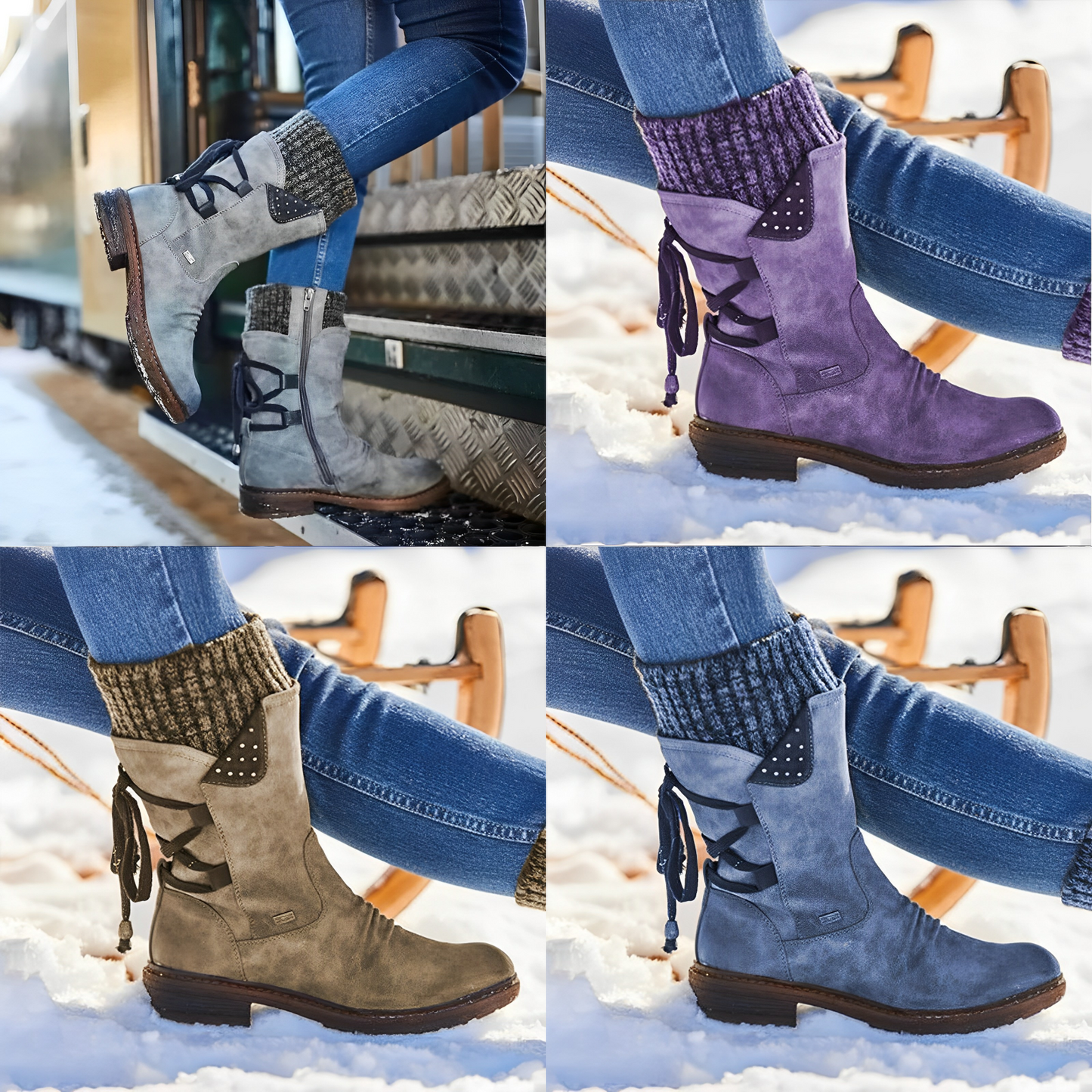 Yalith | Schnürstiefel Winterstiefel