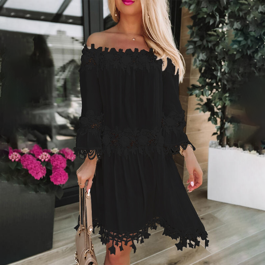 Katja | Weißes Spitzenkleid