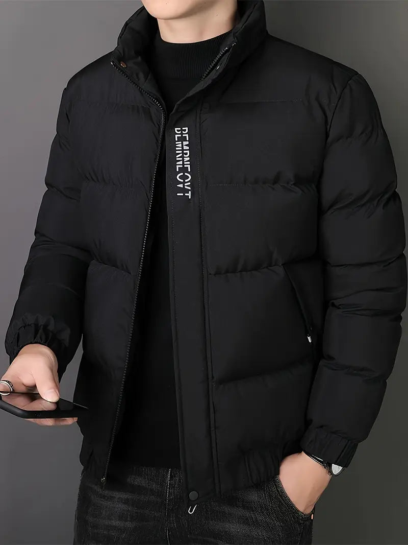 Wier | Herren-Pufferjacke, älterer Stil, Polyester 100%, Stehkragen
