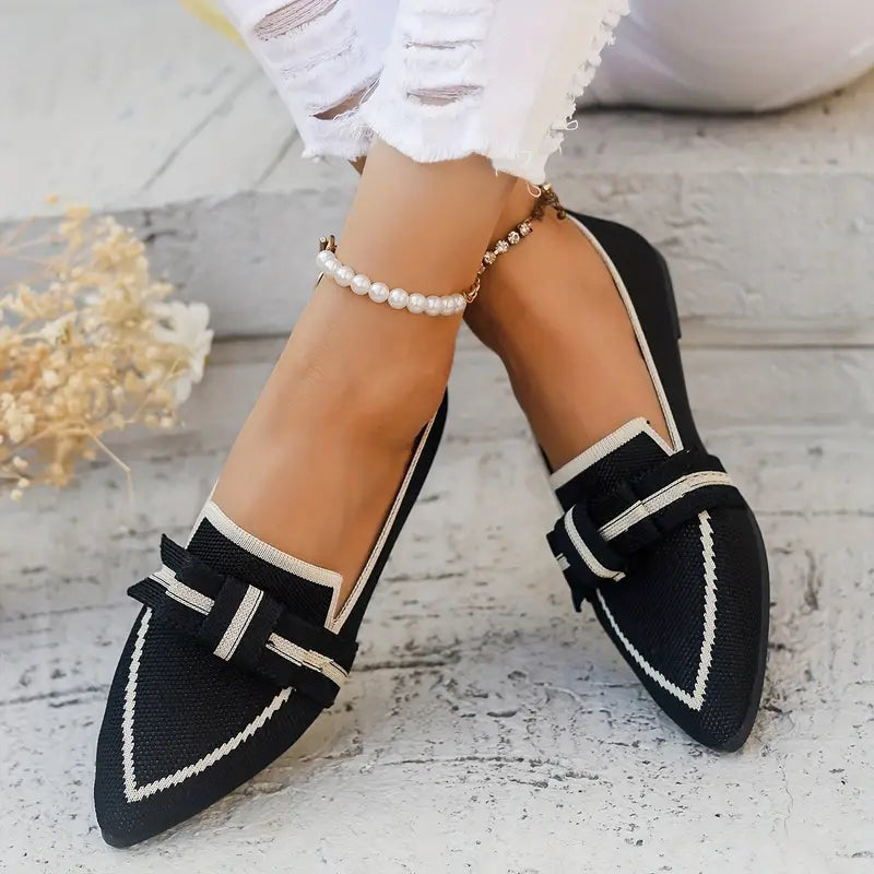 Franka | geknotet Design flache Schuhe