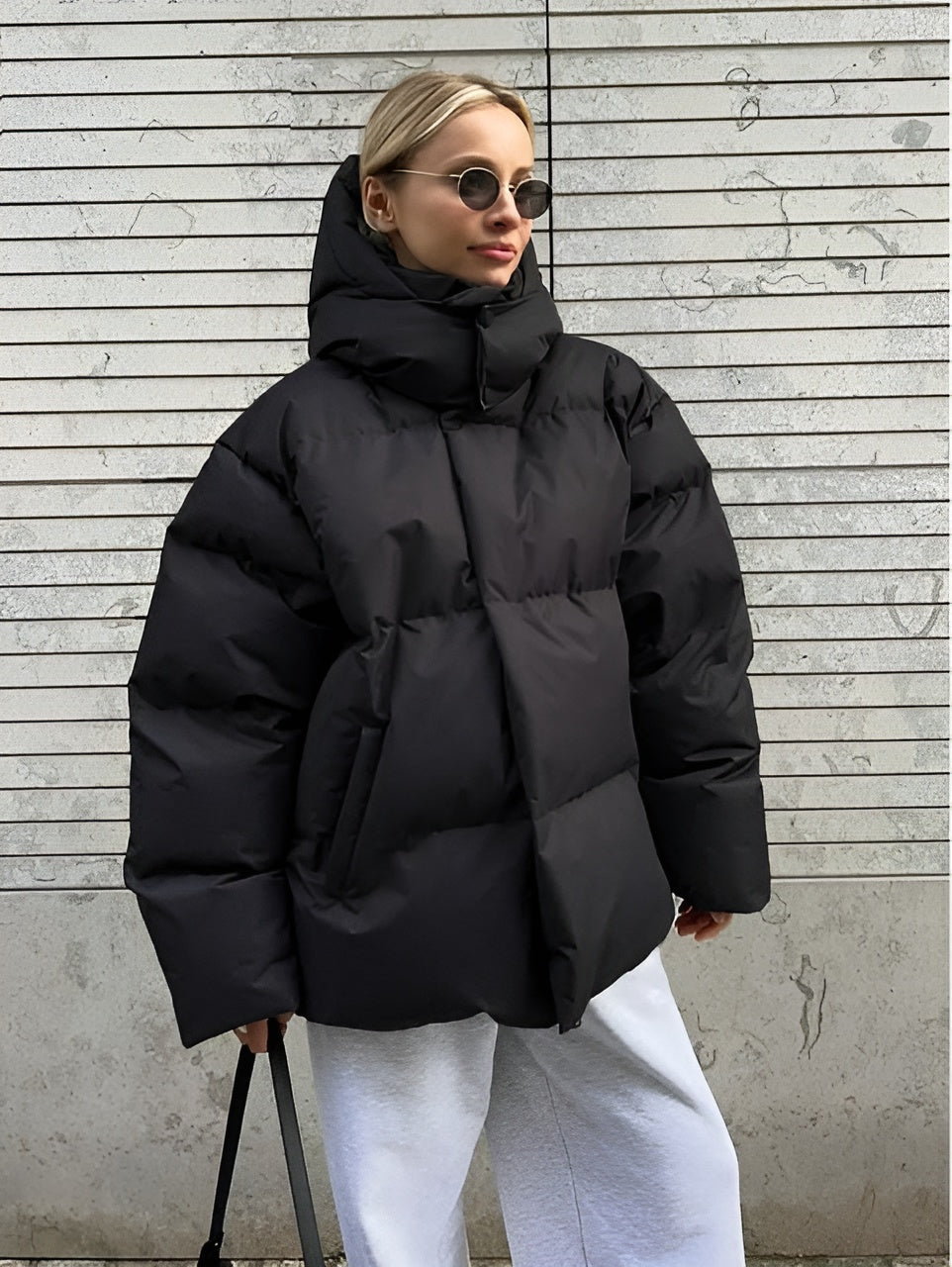 Malachie | Dicke und Gepolsterte Winterjacke für Damen mit Kapuze
