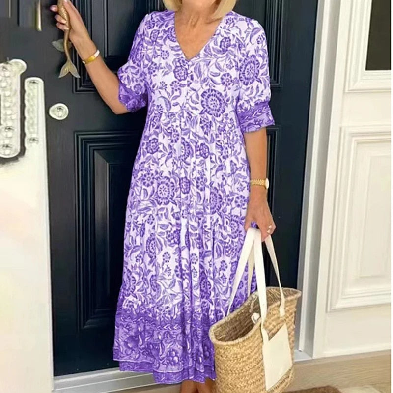 Serafina - Elegantes und Bequemes Sommerkleid für Damen