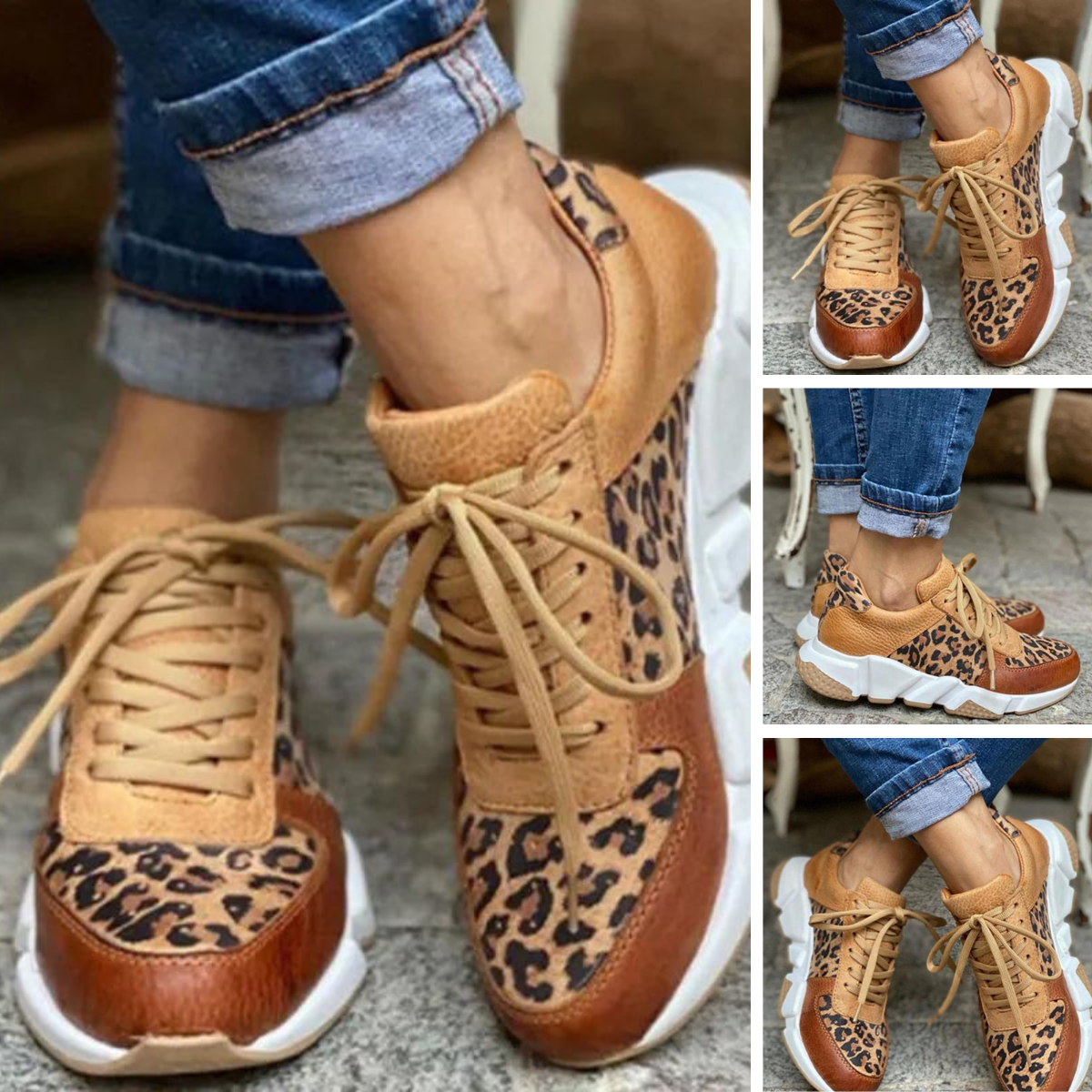 Harly | Trendige Leoparden-Sneaker